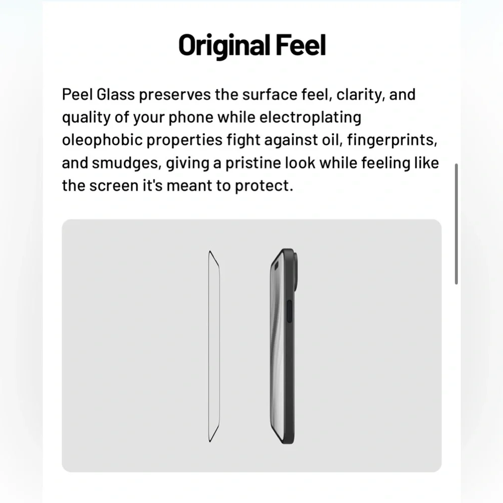 NIB PEEL iPhone 16 Pro Max Glass Screen Protector